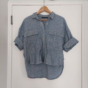 Zara Denim Top